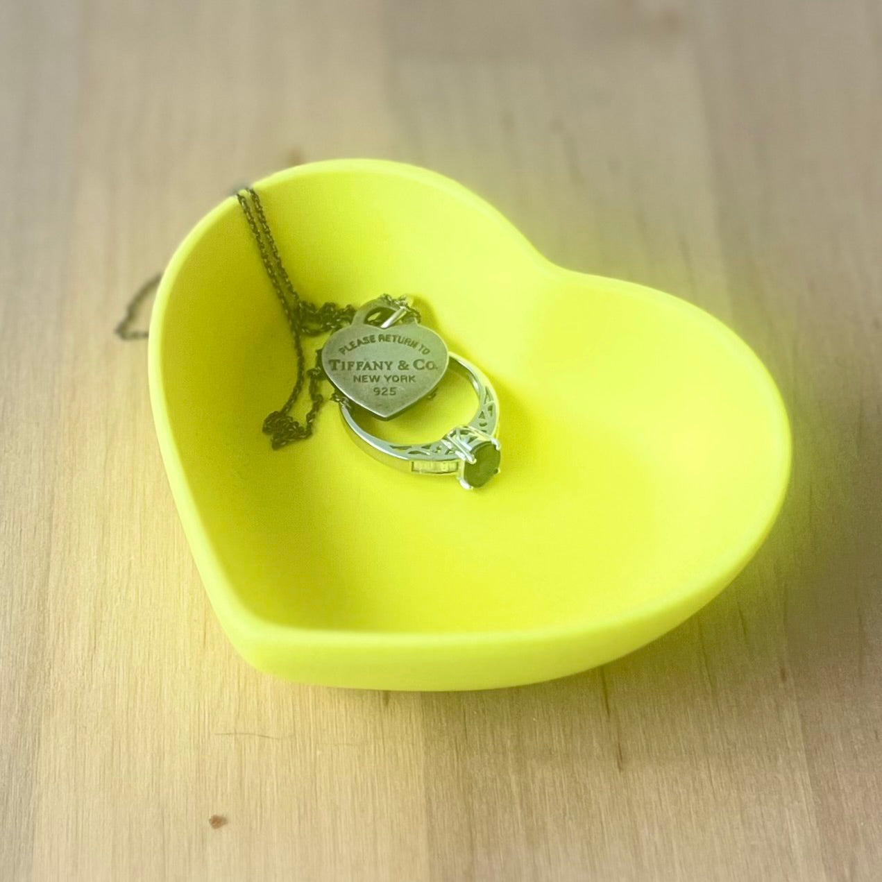 Herz Dekoschale Neon