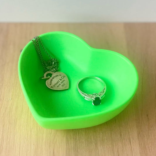 Herz Dekoschale Neon